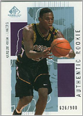 NBA 2002/03 SP Game Used - No 115 - Kareem Rush