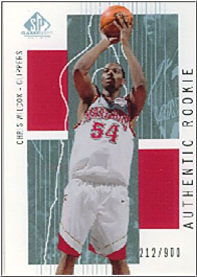 NBA 2002/03 SP Game Used - No 111 - Chris Wilcox