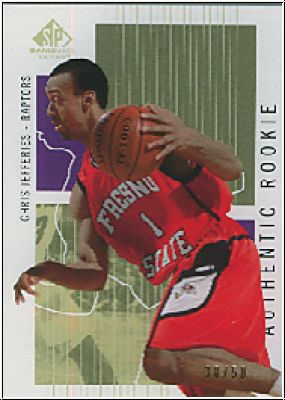 NBA 2002 / 03 SP Game Used Rookies Gold - No 122 - Chris Jefferies