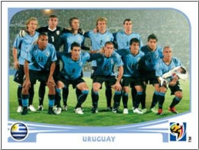 Soccer 2010 Panini World Cup South Africa - No 68 - Team Uruguay