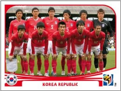 Soccer 2010 Panini World Cup South Africa - No 144 - Team South Korea