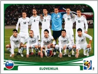 Fussball 2010 Panini WM Südafrika - No 239 - Team Slovenien