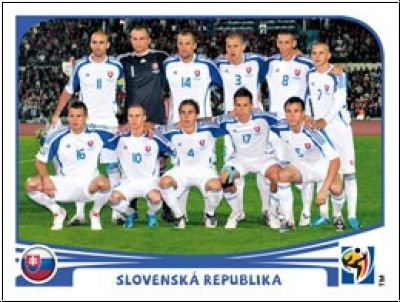 Soccer 2010 Panini World Cup South Africa - No 467 - Team Slovakia