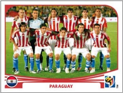 Soccer 2010 Panini World Cup South Africa - No 429 - Team Paraguay