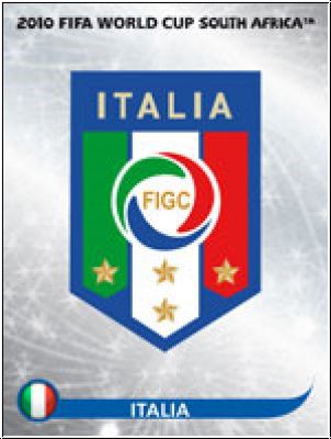 Fussball 2010 Panini WM Südafrika - No 411 - Logo Italien