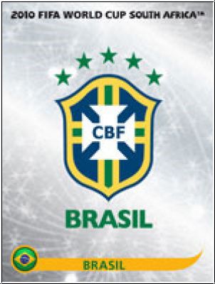 Soccer 2010 Panini World Cup South Africa - No 487 - Logo Brazil