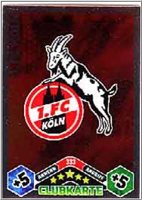 Fussball 2010 / 11 Topps Match Attax - No 333 - Logo Köln