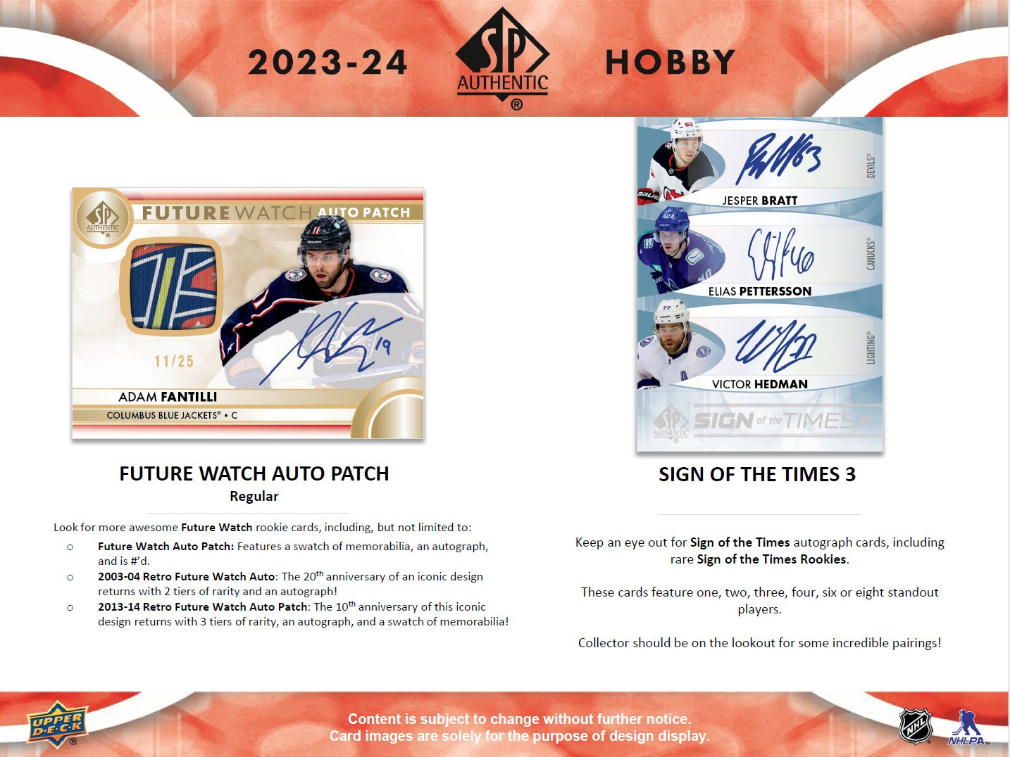 NHL 2023-24 SP Authentic Hobby