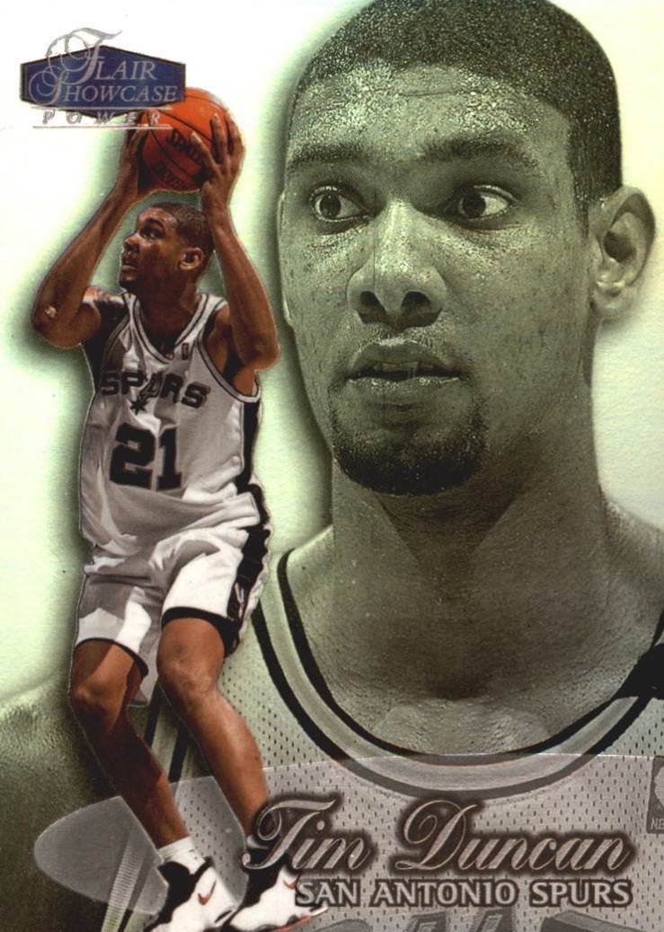 NBA 1998 / 99 Flair Showcase Row 3 - No 3 - Tim Duncan