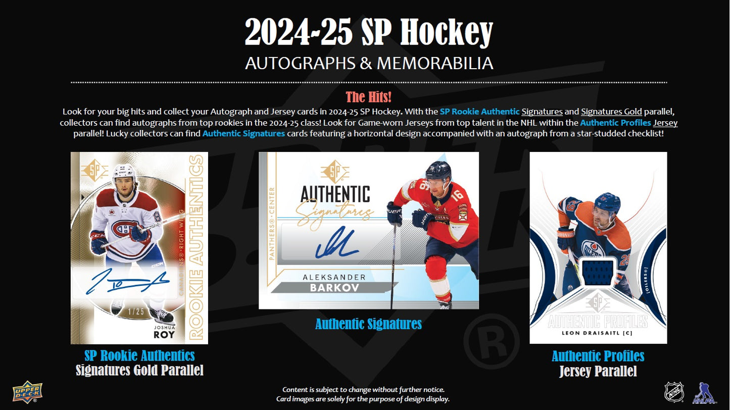 NHL 2024-25 SP Mass Blaster Box