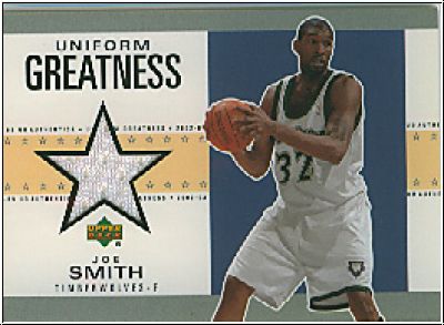 NBA 2002/03 UD Authentics Uniform Greatness - No JS-U - Joe Smith