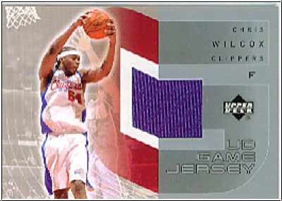 NBA 2002 / 03 Upper Deck UD Game Jerseys 2 - No GJ-CW - Chris Wilcox