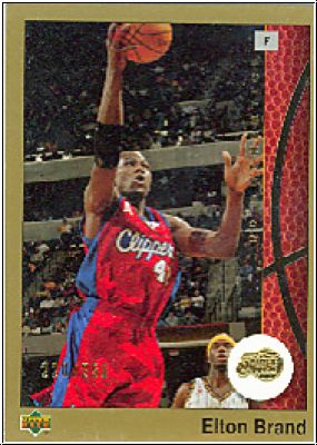 NBA 2002 / 03 UD Authentics Gold - No 32 - Elton Brand