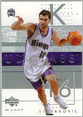 NBA 2002/03 UD Glass - No 74 - Peja Stojakovic