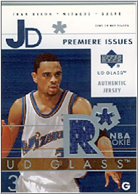 NBA 2002 / 03 UD Glass Premiere Issues Jersey - No JD-P - Juan Dixon