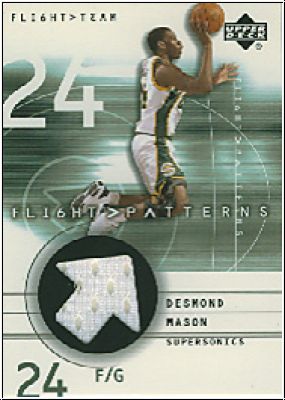 NBA 2001/02 Upper Deck Flight Team Patterns - No DM - Desmond Mason