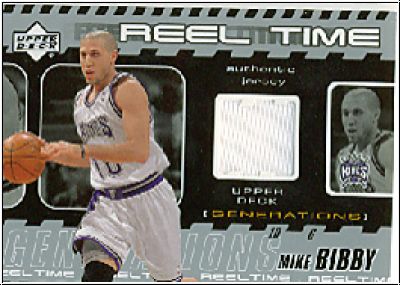 NBA 2002 / 03 Upper Deck Generations Reel Time Jersey - No MB-J - Mike Bibby