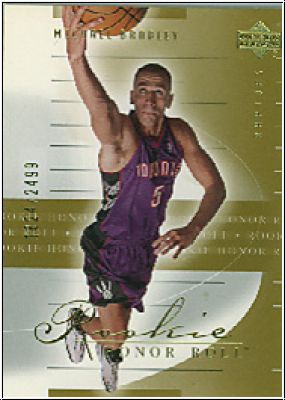 NBA 2001-02 Upper Deck Honor Roll - No. 104 - Michael Bradley