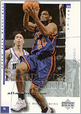 NBA 2002-03 Upper Deck Honor Roll - No. 56 - Allan Houston