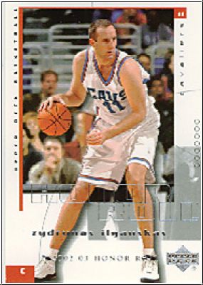 NBA 2002/03 Upper Deck Honor Roll - No 11 - Zydrunas Ilgauskas