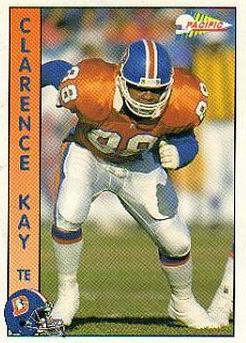 NFL 1992 Pacific - No 404 - Clarence Kay