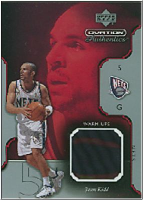 NBA 2002/03 Upper Deck Ovation Authentic Warm-Ups - No JK-W - Jason Kidd