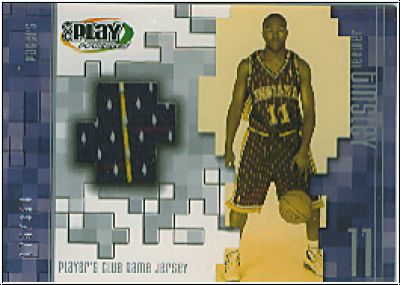 NBA 2001 / 02 Upper Deck Playmakers PC Game Jersey - No JT-J - Jamaal Tinsley