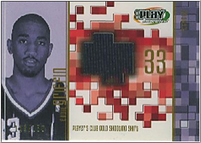 NBA 2001 / 02 Upper Deck Playmakers PC Shooting Shirt Gold - No EGGS - Eddie Griffin