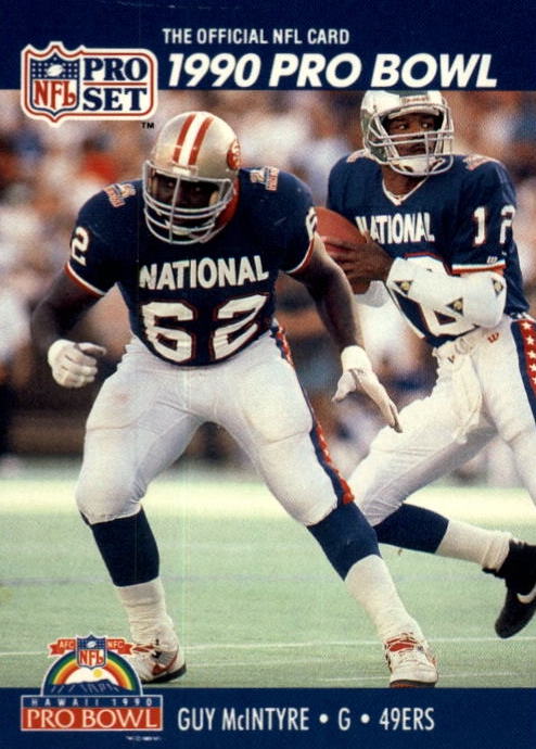 NFL 1990 ProSet - No 405 - Guy McIntyre