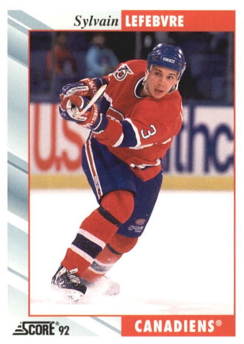 NHL 1992 / 93 Score - No 405 - Sylvain Lefebvre