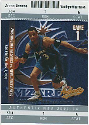 NBA 2003/04 Fleer Authentix - No 72 - Juan Dixon