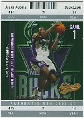 NBA 2003/04 Fleer Authentix - No. 22 - Desmond Mason