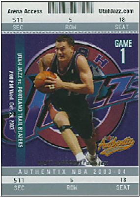 NBA 2003/04 Fleer Authentix - No. 27 - Matt Harpring