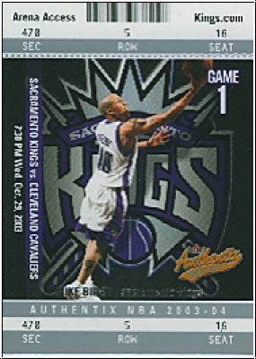 NBA 2003/04 Fleer Authentix - No 21 - Mike Bibby