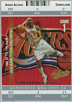 NBA 2003/04 Fleer Authentix - No 88 - Glenn Robinson