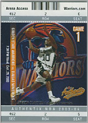 NBA 2003 / 04 Fleer Authentix - No 78 - Speedy Claxton