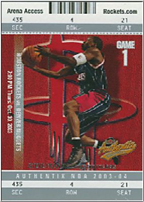 NBA 2003/04 Fleer Authentix - No 98 - Steve Francis