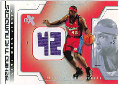 NBA 2003 / 04 E-X Behind the Numbers Game-Used - No EB-BTNGU