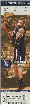 NBA 2003 / 04 Fleer Authentix Ticket Studs - No 10 of 15 TS