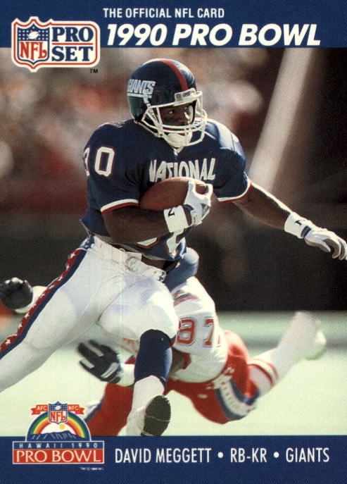 NFL 1990 ProSet - No 406 - David Meggett