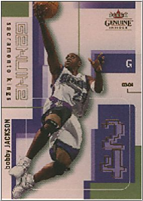 NBA 2003/04 Fleer Genuine Insider - No 74 - Bobby Jackson