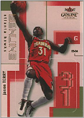 NBA 2003 / 04 Fleer Genuine Insider - No 69 - Jason Terry