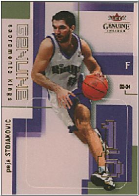 NBA 2003 / 04 Fleer Genuine Insider - No 43 - Peja Stojakovic