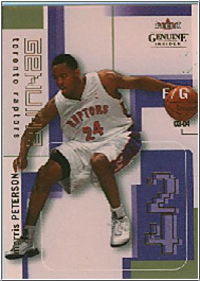 NBA 2003/04 Fleer Genuine Insider - No 50 - Morris Peterson