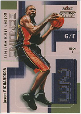 NBA 2003 / 04 Fleer Genuine Insider - No 33 - Jason Richardson