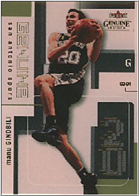 NBA 2003/04 Fleer Genuine Insider - No 37 - Manu Ginobili