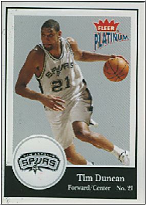 NBA 2003 / 04 Fleer Platinum - No 127 - Tim Duncan