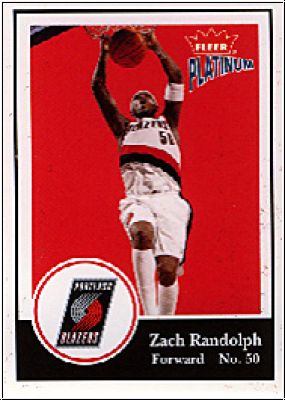 NBA 2003/04 Fleer Platinum - No 99 - Zach Randolph