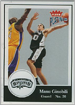 NBA 2003 / 04 Fleer Platinum - No 121 - Manu Ginobili