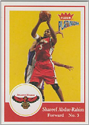 NBA 2003 / 04 Fleer Platinum - No 66 - Shareef Abdur-Rahim